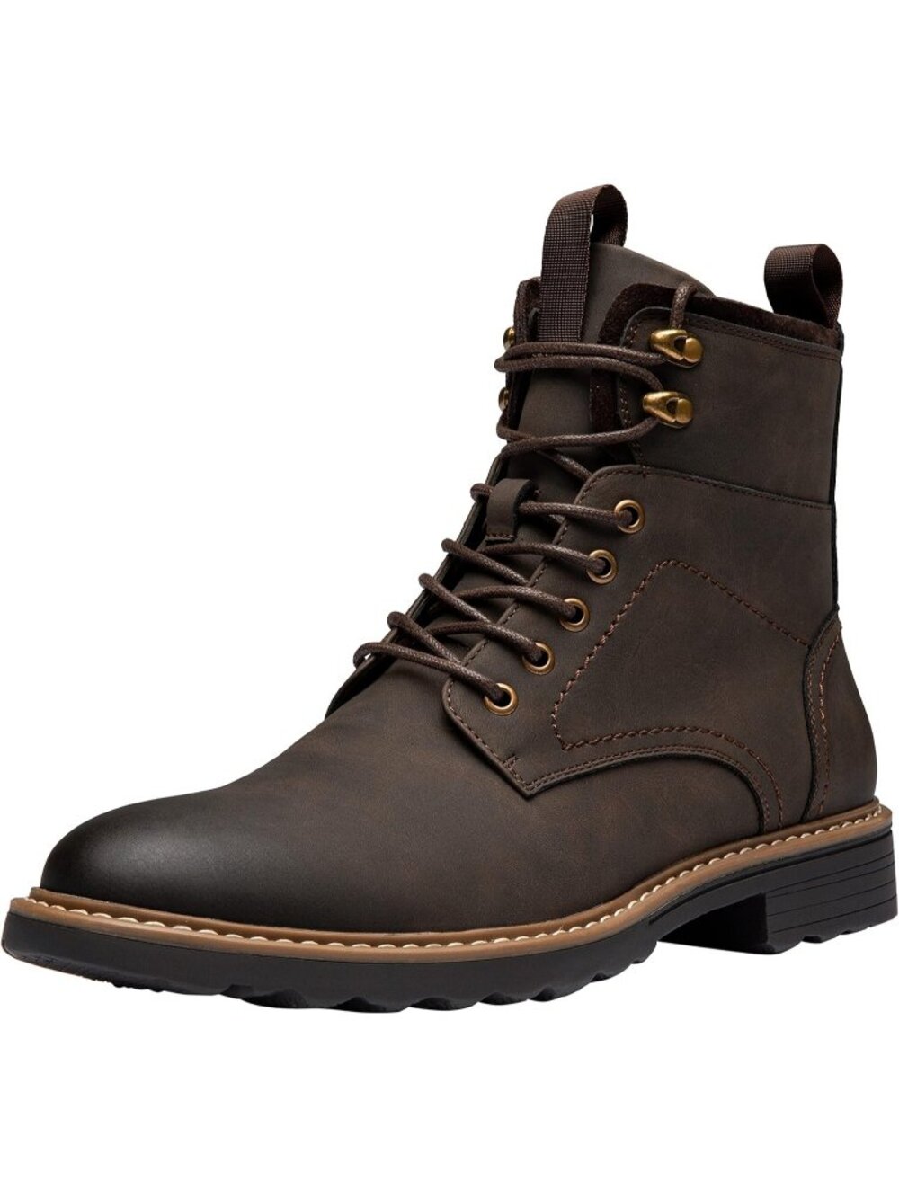 Men's Brown Casual Chukka Boots Motorcycle Wear hiking